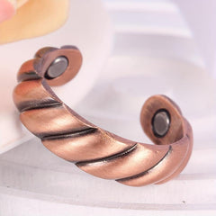 2Pcs Copper Magnetic Rings For Men Women 3500 Gauss