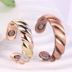 2Pcs Copper Magnetic Rings For Men Women 3500 Gauss