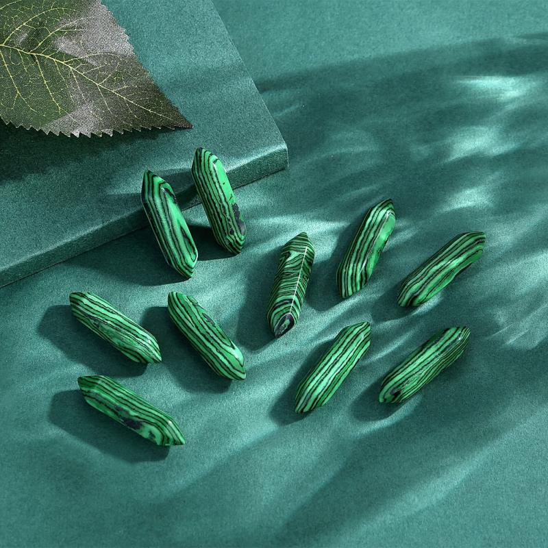 Green Malachite Healing Crystals Wands Polished Tumbled Stones Bulk