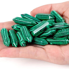 Green Malachite Healing Crystals Wands Polished Tumbled Stones Bulk