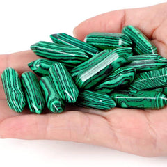 Green Malachite Healing Crystals Wands Polished Tumbled Stones Bulk