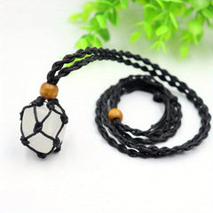 7pcs Natural Stone Crystal Necklace Reiki Chakra Pendant