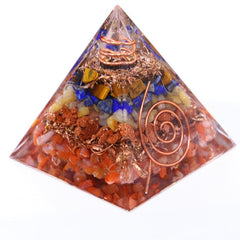 1pc Crystal Pyramid Living Room Office Desktop Home Decoration Gift