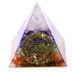 1pc Crystal Pyramid Living Room Office Desktop Home Decoration Gift