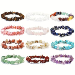 Natural Stone Crystal Gravel Bracelet Irregular Gravel Hand String
