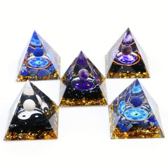 Opulence Amethyst Orgone Pyramid for Meditation and Wealth