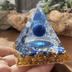 Opulence Amethyst Orgone Pyramid for Meditation and Wealth