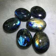 Labradorite Palm Stone Crystal Chakra Reiki Polished Healing Stone