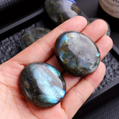 Labradorite Palm Stone Crystal Chakra Reiki Polished Healing Stone