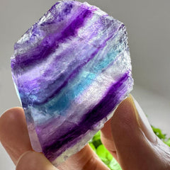 5pcs Natural Fluorite Rough Stones for Jewelry Making and Home Decoration