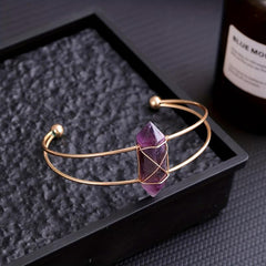 Natural Crystal Gemstone Bracelet Chakra Balancing Reiki Meditation Quartz