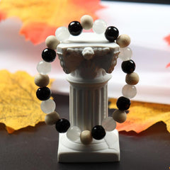 Selenite Tourmaline Palo Santo Crystal Bracelets
