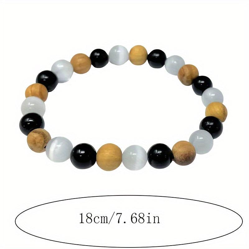 Selenite Tourmaline Palo Santo Crystal Bracelets