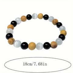 Selenite Tourmaline Palo Santo Crystal Bracelets