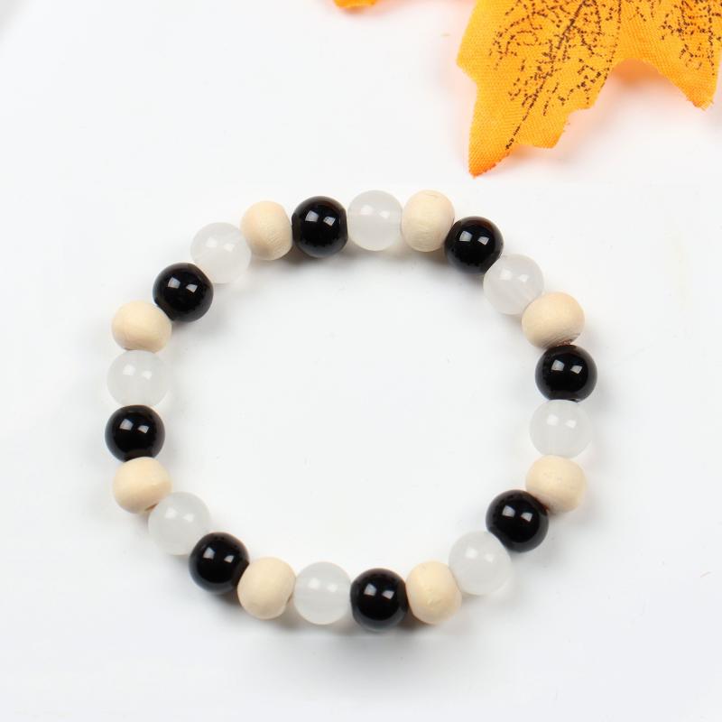 Selenite Tourmaline Palo Santo Crystal Bracelets