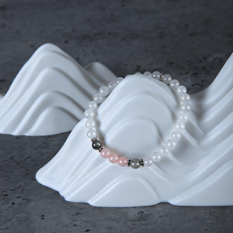 Stone & Rose Quartz Hormone Balance Calming Bracelet