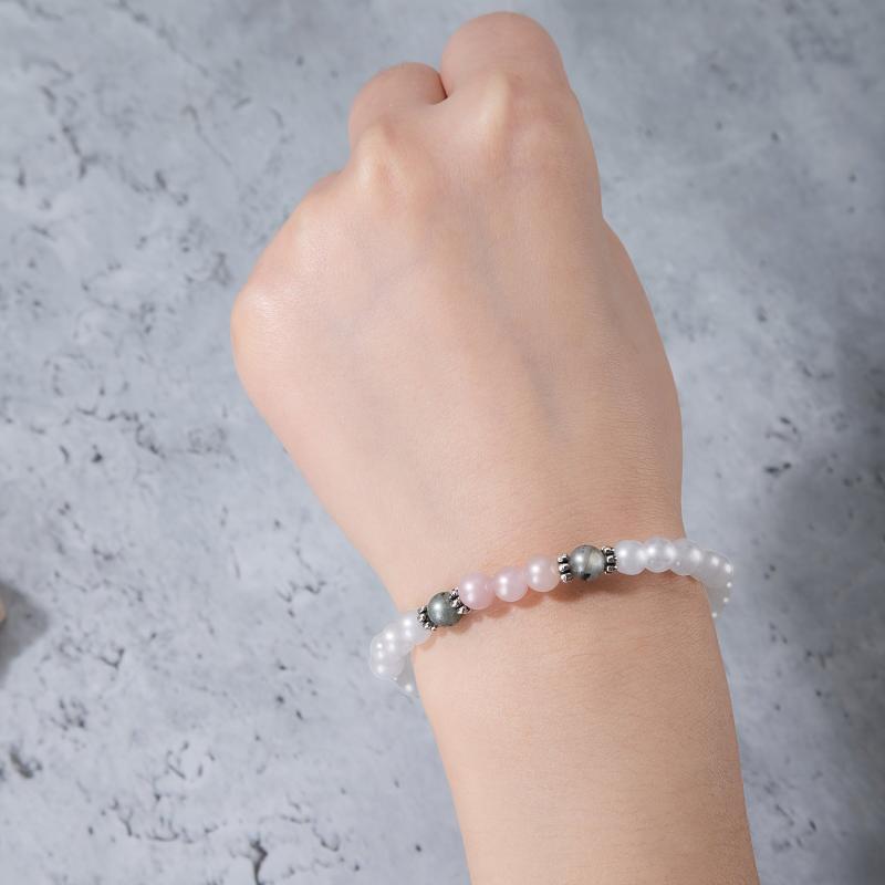 Stone & Rose Quartz Hormone Balance Calming Bracelet