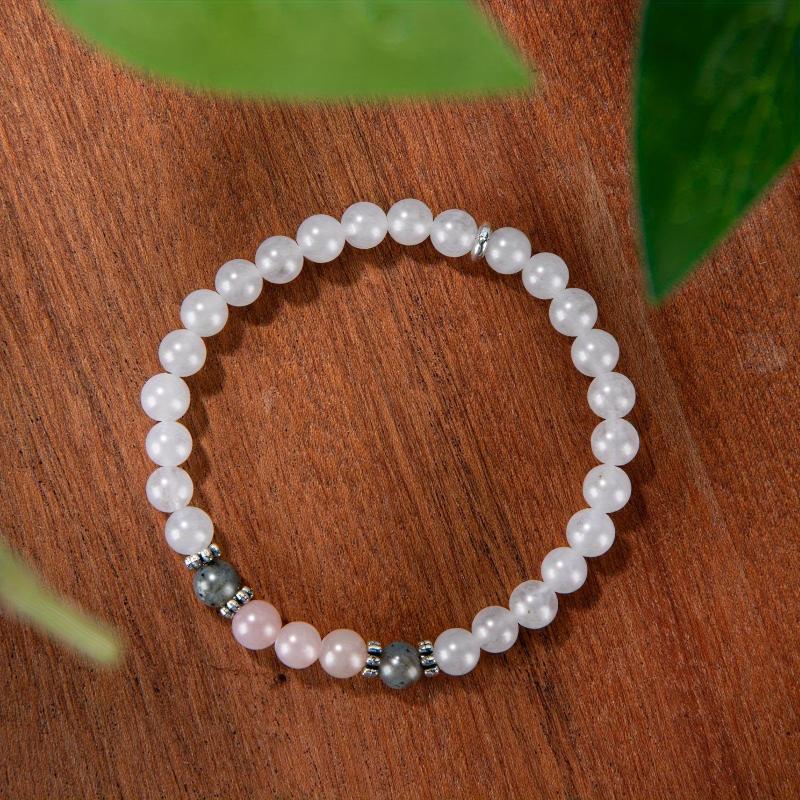 Stone & Rose Quartz Hormone Balance Calming Bracelet