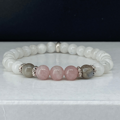 Stone & Rose Quartz Hormone Balance Calming Bracelet