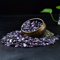 50g Natural Amethyst Crushed Stone Polished Smooth Crystal DIY Jewelry Decor