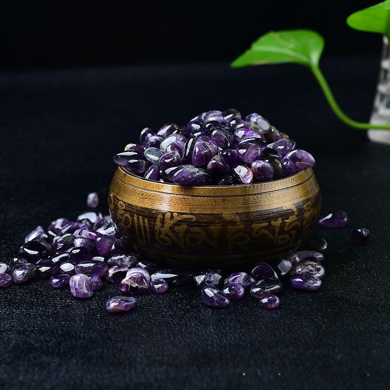 50g Natural Amethyst Crushed Stone Polished Smooth Crystal DIY Jewelry Decor