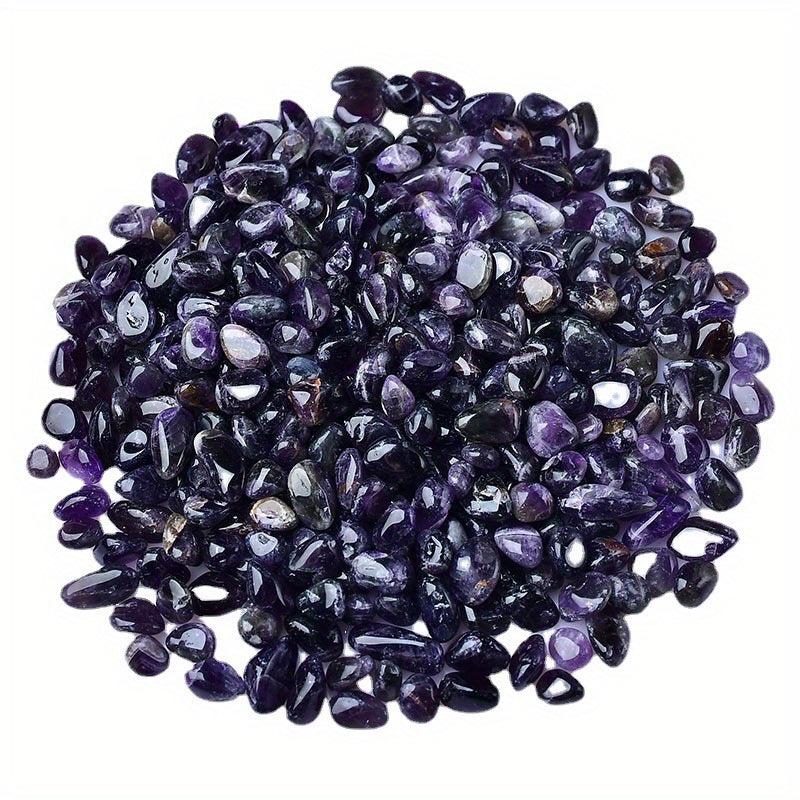 50g Natural Amethyst Crushed Stone Polished Smooth Crystal DIY Jewelry Decor
