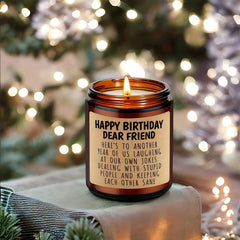 1pc Lavender Scented Jar Candle Aromatherapy Gift Home Decor Room Decor