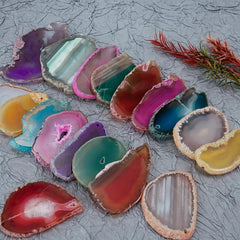 Healing Crystal & Agate Slices for Crafting & Home Decor