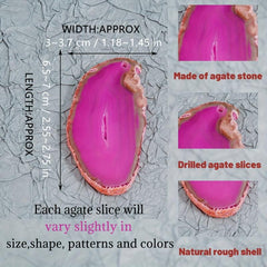 Healing Crystal & Agate Slices for Crafting & Home Decor