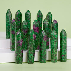 Epidote Healing Crystals Set - Polished Tumbled Stones Bulk