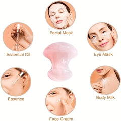Mushroom Shape Rose Quartz Gua Sha Stone