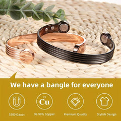 Men's Copper Bracelet with 3500 Gauss Magnet