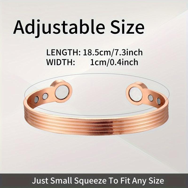 Men's Copper Bracelet with 3500 Gauss Magnet
