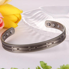 Copper Bracelet Men Women Pure Solid Copper Lymph Detox Magnetic Therapy Bangle