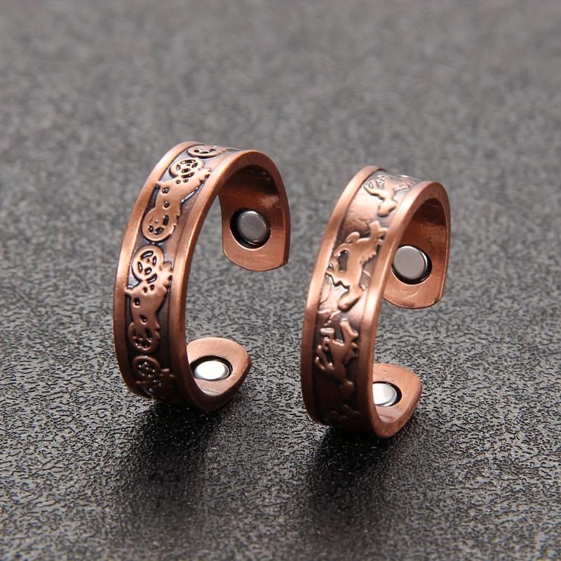 1pc Adjustable Magnetic Rings Finger Thumbs Strong Magnets 99% Pure Copper