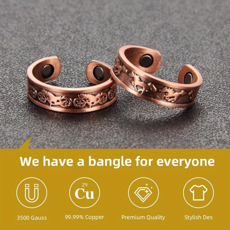 1pc Adjustable Magnetic Rings Finger Thumbs Strong Magnets 99% Pure Copper