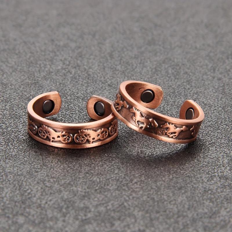 1pc Adjustable Magnetic Rings Finger Thumbs Strong Magnets 99% Pure Copper