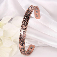 Copper Magnetic Bracelet Cuffs with 3500 Gauss Magnets