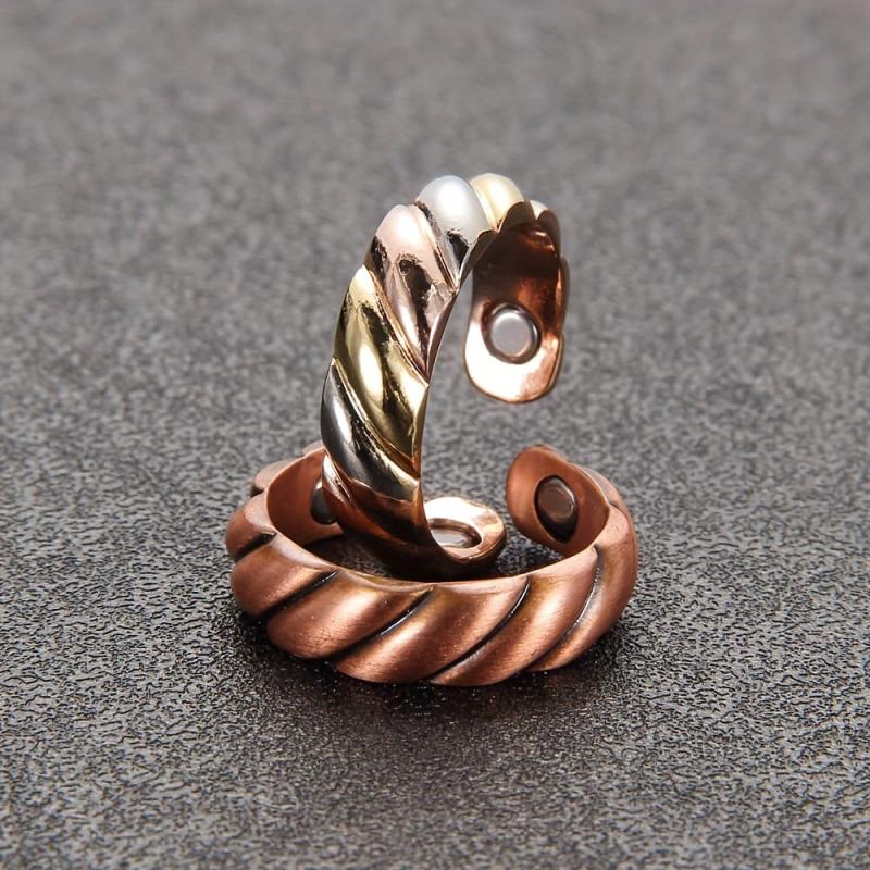 Pure Copper Magnetic Ring For Women Ladies Fingers Thumb Gift