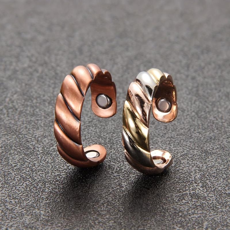 Pure Copper Magnetic Ring For Women Ladies Fingers Thumb Gift