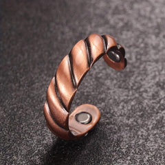 Pure Copper Magnetic Ring For Women Ladies Fingers Thumb Gift