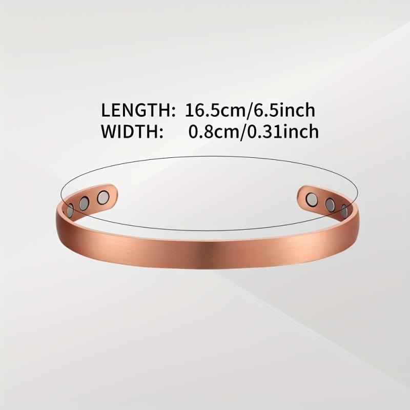 Copper Magnetic Bracelet Women Pure Copper Bangle Jewelry