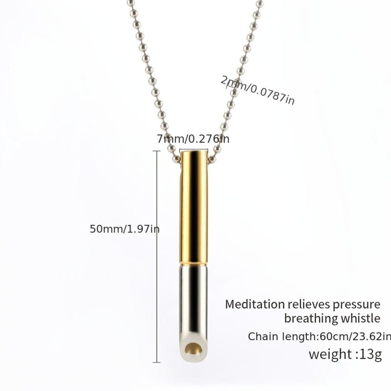 Stainless Steel Meditation Pendant for Stress Relief