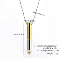 Stainless Steel Meditation Pendant for Stress Relief