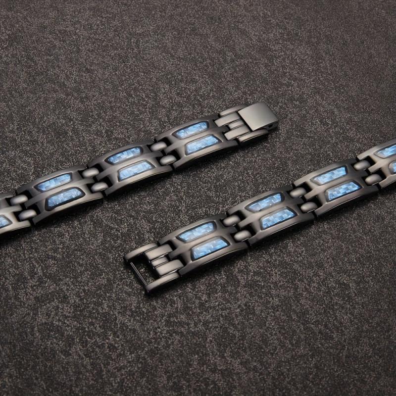Fiber Patch Titanium Steel Bracelet Daily Birthday Gift for Men