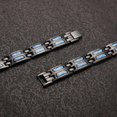 Fiber Patch Titanium Steel Bracelet Daily Birthday Gift for Men