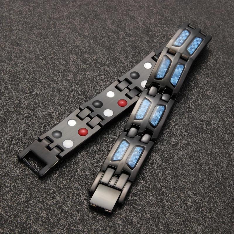 Fiber Patch Titanium Steel Bracelet Daily Birthday Gift for Men