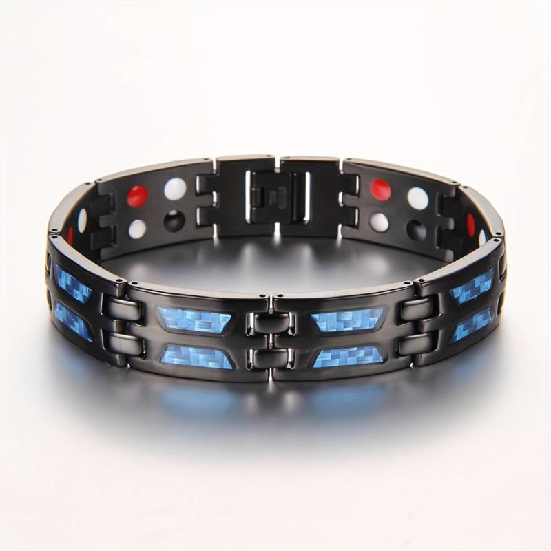 Fiber Patch Titanium Steel Bracelet Daily Birthday Gift for Men