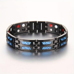 Fiber Patch Titanium Steel Bracelet Daily Birthday Gift for Men