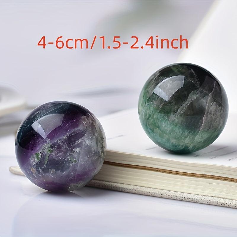 Natural Fluorite Sphere Crystal Raw Healing Stone